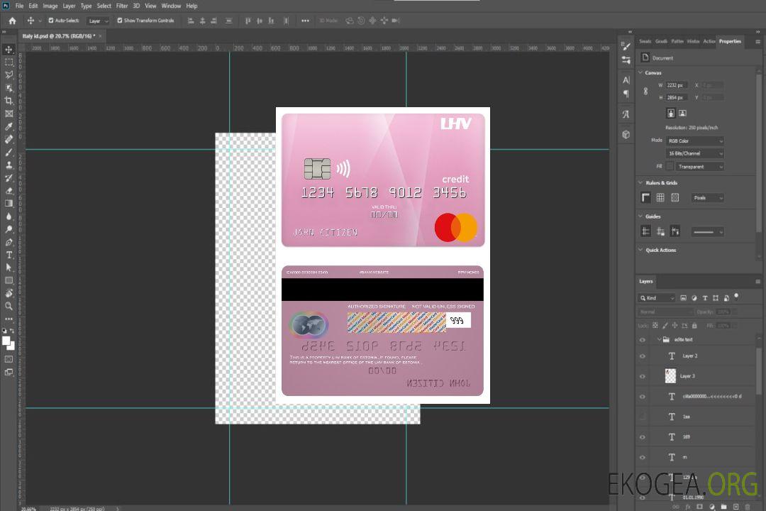Mastercard de crédit bancaire Estonie LHV template Mastercard de crédit bancaire Estonie LHV template